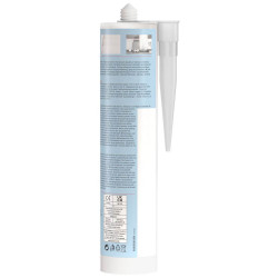 Mastic silicone Sanitary SI 280 ml - transparent - Fischer 58515