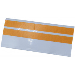 Porte étiquette Prunier PVC adhésif découpé 40x100 mm - PES4010 (x50)