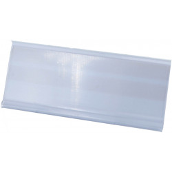 Porte étiquette Prunier PVC adhésif découpé 40x100 mm - PES4010 (x50)