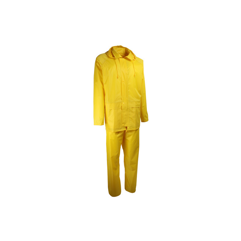 Complet de pluie PVC souple jaune E.P.I. Singer VPLARMORJ - T.XL