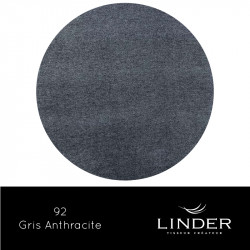 Rideau thermique Linder à galon fronceur Alaska - Gris Anthracite