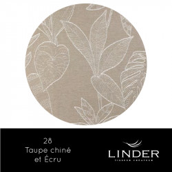Rideau Linder Bengale - Taupe chiné