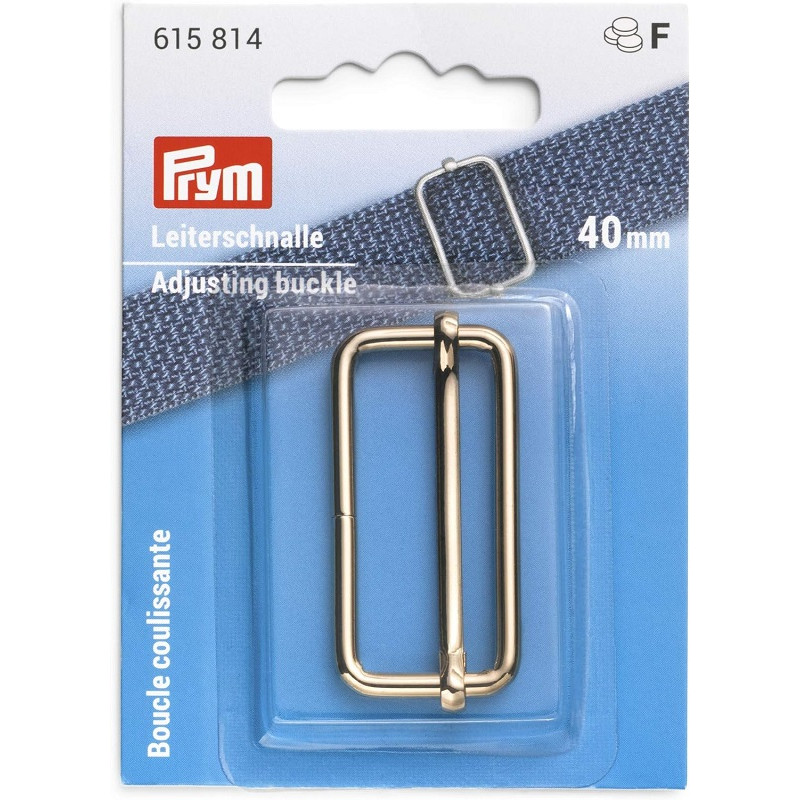 Boucle coulissante 40 mm - Nouvel Or - Prym 615814