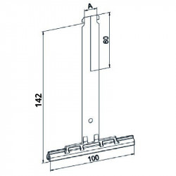 Attache tablier à clipper volet roulant 142 mm lame de 8 - ZF H880B