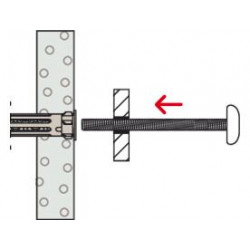 Chevilles métalliques DuoHM 4x55 empreinte TX - Fischer 572923 (x25)