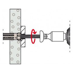 Chevilles métalliques DuoHM 4x55 empreinte TX - Fischer 572923 (x25)