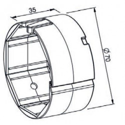 Bague d'enroulement Ø70 mm ZF A560 pour tube octogonal 60