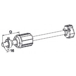 Tandem réglable ZF 54 tube Ø16 tube L320 - ZF A850A