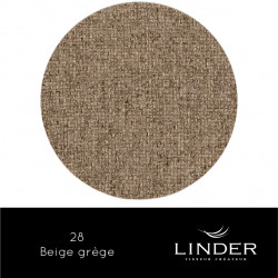 Rideau thermique Linder à galon fronceur Boreal - Beige Grège