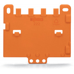 Plaque de décharge de traction pour adaptateur rail DIN Wago 222-505