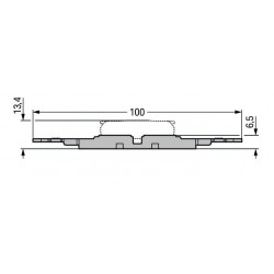 Adaptateur avec décharge de traction pour borne à levier Wago 221-2502 dimensions