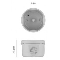 Boite de dérivation étanche IP55 grise D70/P40 - Debflex 718802