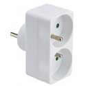 Multiprise Biplite murale Debflex 2 pôles avec terre - 714770