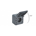 Prise saillie Cyklone étanche Debflex avec terre anthracite - 730420