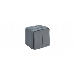 Double va et vient saillie Cyklone étanche anthracite - Debflex 730423