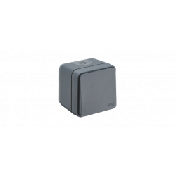Poussoir en saillie Cyklone étanche anthracite - Debflex 730427