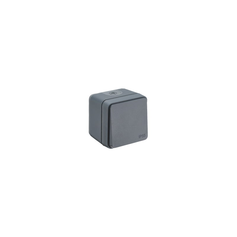 Poussoir en saillie Cyklone étanche anthracite - Debflex 730427 Poussoir en saillie Cyklone étanche anthracite - Debflex 730427