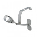 Support tringle à rideaux pour volet roulant - Nickel mat - D28