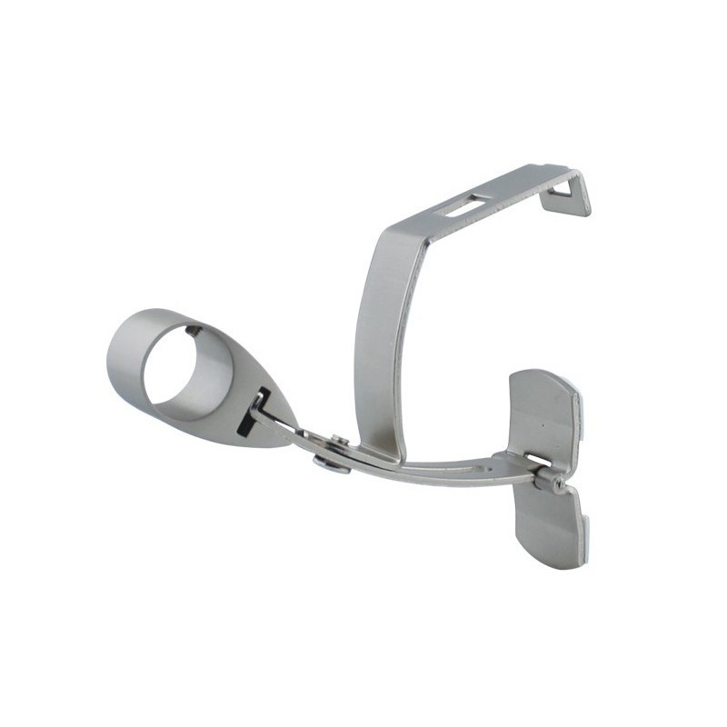Support tringle à rideaux pour volet roulant - Nickel mat - D28 Support tringle à rideaux pour volet roulant - Nickel mat - D28