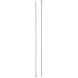 Aiguilles à tricoter 3,25 mm – 35 cm – Gris perle - Prym 191459