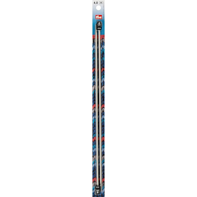 Aiguilles à tricoter 4 mm – 35 cm – Gris perle - Prym 191465 Aiguilles à tricoter 4 mm – 35 cm – Gris perle - Prym 191465