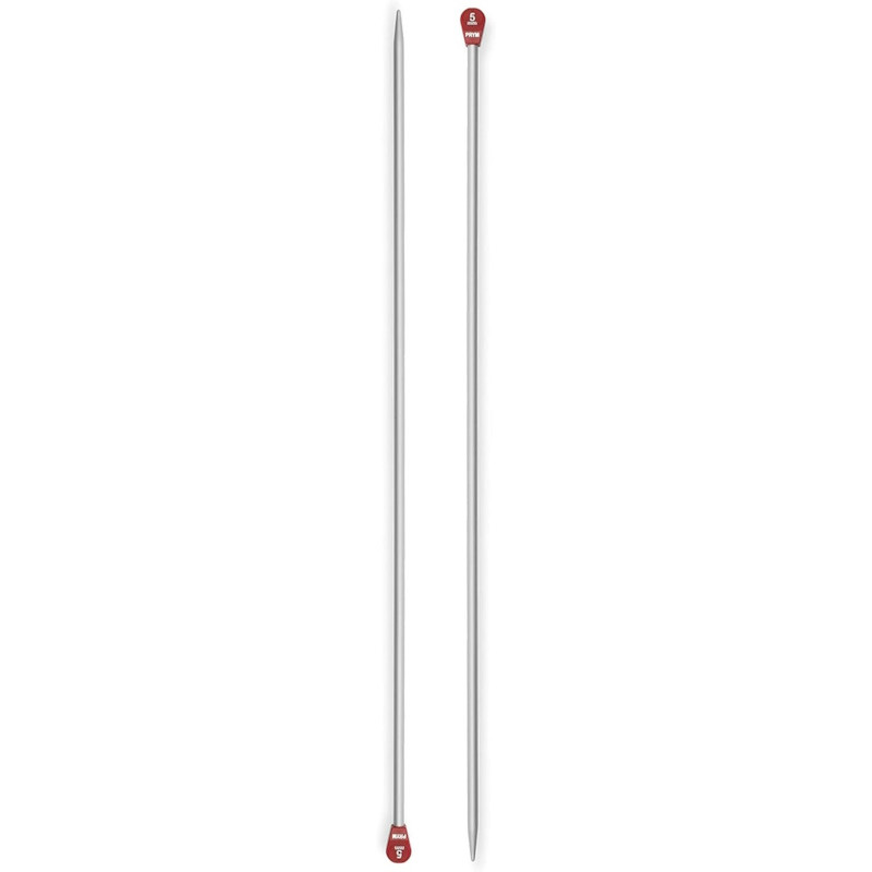 Aiguilles à tricoter 5 mm – 40 cm – Gris perle - Prym 191478 Aiguilles à tricoter 5 mm – 40 cm – Gris perle - Prym 191478