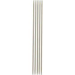 Aiguilles à tricoter Prym 2 pointes 15 cm – 2 mm – Gris perle