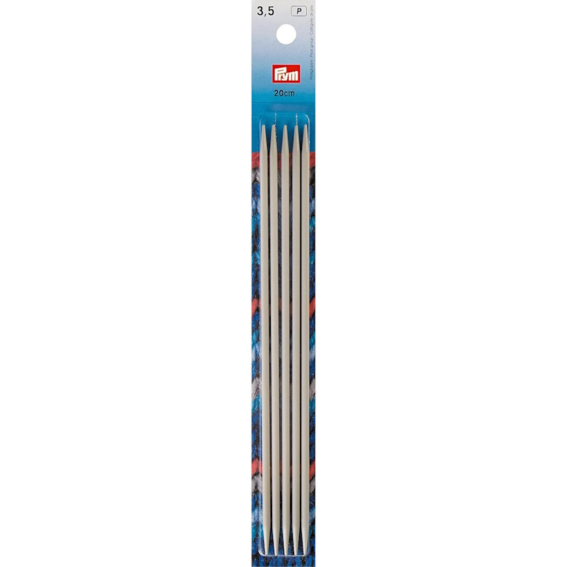 Aiguilles à tricoter Prym 2 pointes 20 cm – 3,50 mm – Gris perle Aiguilles à tricoter Prym 2 pointes 20 cm – 3,50 mm – Gris perle