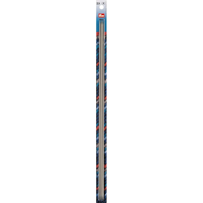 Aiguilles à tricoter Prym 2 pointes 40 cm – 2,50 mm – Gris perle Aiguilles à tricoter Prym 2 pointes 40 cm – 2,50 mm – Gris perle