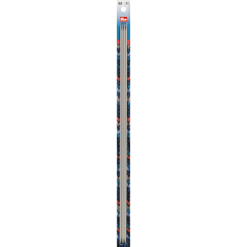 Aiguilles à tricoter Prym 2 pointes 40 cm – 3,00 mm – Gris perle Aiguilles à tricoter Prym 2 pointes 40 cm – 3,00 mm – Gris perle