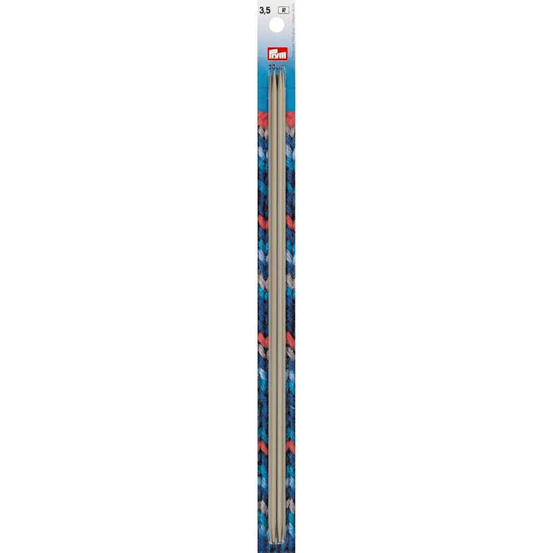 Aiguilles à tricoter Prym 2 pointes 30 cm – 3,50 mm – Gris perle Aiguilles à tricoter Prym 2 pointes 30 cm – 3,50 mm – Gris perle