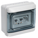 Coffret électrique extérieur étanche Debflex jardin 8 modules - 706667