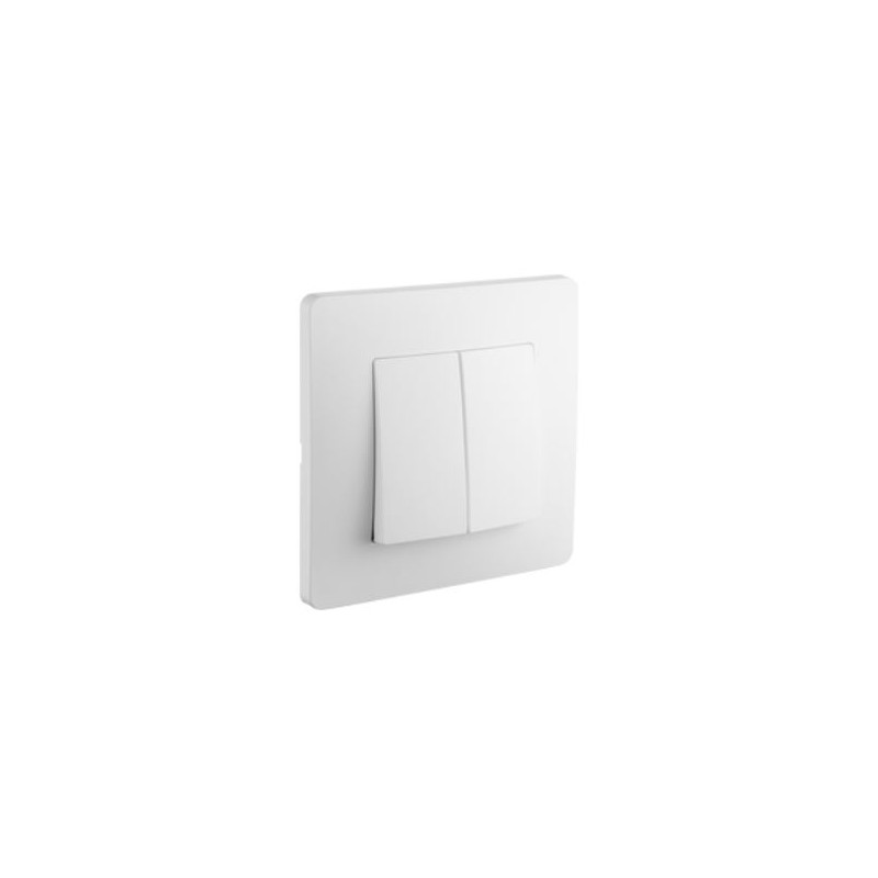 Double va et vient Caly interrupteur 10A blanc pur mat Debflex 749560 Double va et vient Caly interrupteur 10A blanc pur mat Debflex 749560