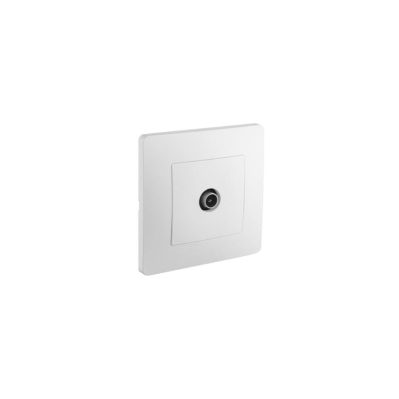 Prise TV encastrée Caly 2400 MHz blanche pur mat - Debflex 749576 Prise TV encastrée Caly 2400 MHz blanche pur mat - Debflex 749576