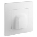 Sortie de câble Caly Debflex encastrée blanche pur mat - 749572