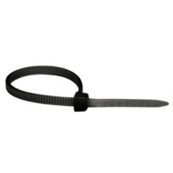 Collier autobloquant noir 2.5x150 mm - Debflex 709015 - 25 pièces