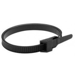 Collier autobloquant noir 6x180 mm - Debflex 709023 - 50 pièces