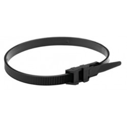 Collier autobloquant noir 9x350 mm - Debflex 709040 - 100 pièces