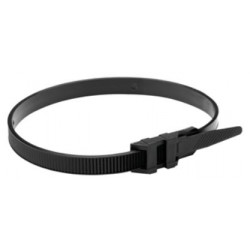Collier autobloquant noir 9x350 mm - Debflex 709042 - 25 pièces