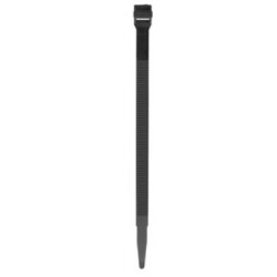 Collier autobloquant noir 9x180 mm - Debflex 709062 - 25 pièces