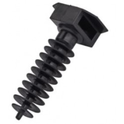 Embase à cheville pour collier 9 mm - Debflex 709570 - 10 pièces