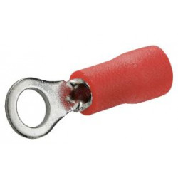 Cosse à œillet pré-isolée D4 mm rouge - Debflex 711012 - 10 pièces