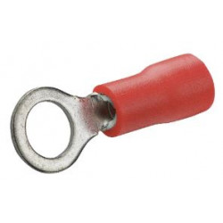 Cosse à œillet pré-isolée D5 mm rouge - Debflex 711013 - 10 pièces