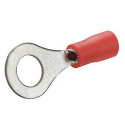 Cosse à œillet pré-isolée D6 mm rouge - Debflex 711015 - 10 pièces