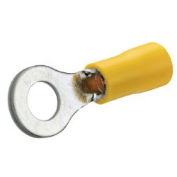 Cosse à œillet pré-isolée D6 mm jaune - Debflex 711022 - 10 pièces