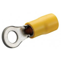Cosse à œillet pré-isolée D5 mm jaune - Debflex 711023 - 10 pièces