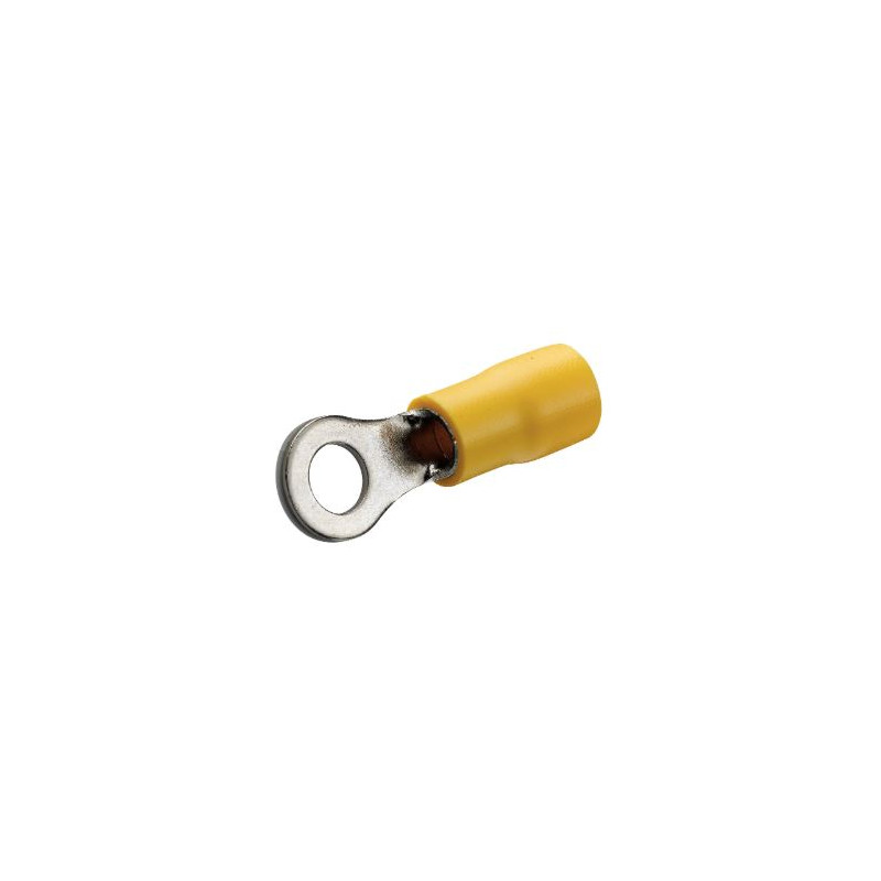 Cosse à œillet pré-isolée D5 mm jaune - Debflex 711023 - 10 pièces
