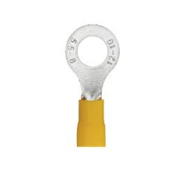 Cosse à œillet pré-isolée D8 mm jaune - Debflex 711024 - 10 pièces