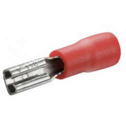 Clip femelle pré-isolé 2.8x0.8 mm rouge - Debflex 711041 - 10 pièces