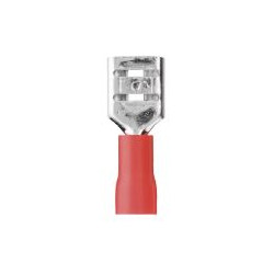 Clip femelle pré-isolé 6.3x0.8 mm rouge - Debflex 711042 - 10 pièces